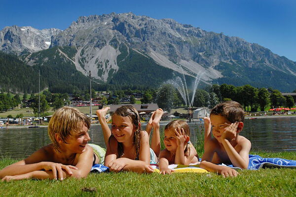 Bathing lake in Ramsau